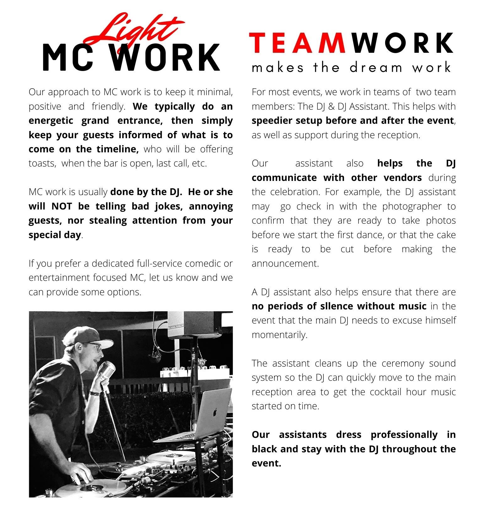 MC Work - Teamwork