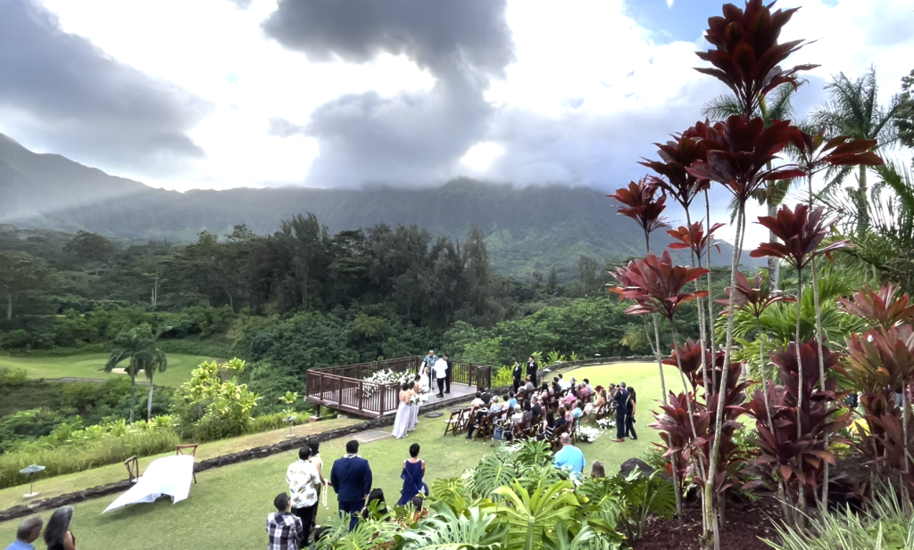 Royal Hawaiian Golf Club wedding ceremony