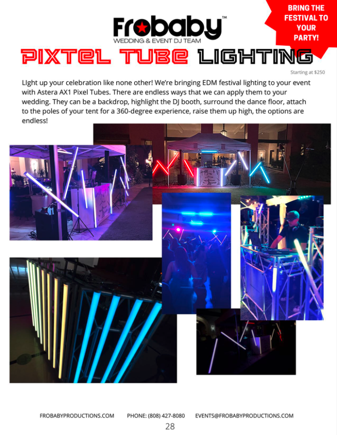 Pixel Tube Lighting Flyer